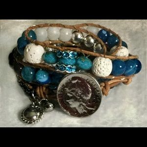 Completely Handmade Triple Wrap Bracelet